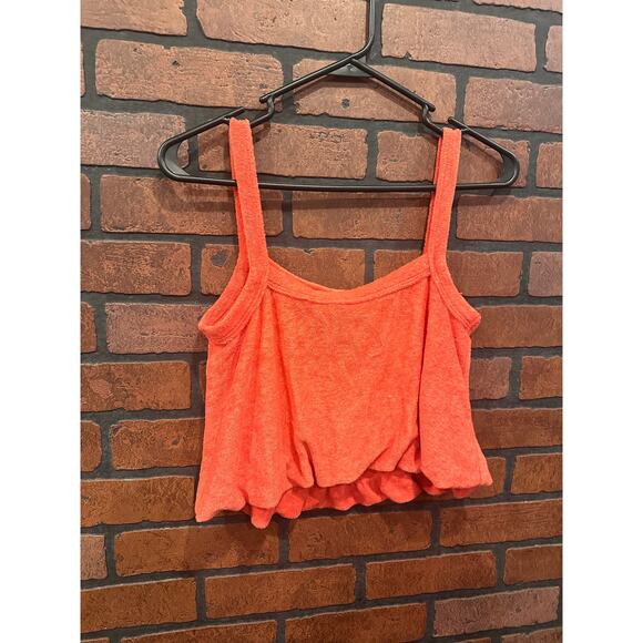 Project Social T Runaway Terry Bubble Tank Orange Size S NWT - Picture 7 of 8